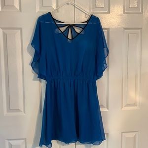 Express brand, blue mini dress